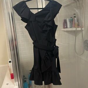 Rebecca Minkoff ruffle belt mini dress 8
